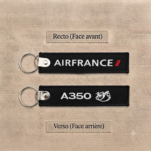Porte clé brodé avion - porte,
