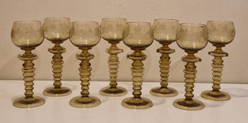 Série verres vin du rhin - verres, à
