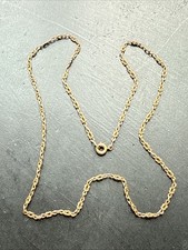 Tres Beau Collier Maille 1930 Art Nouveau Plaquer Or 18k 750/1000 Simple noeud 