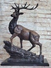 Statue En Bronze De Cerf Élan