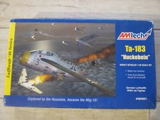 Amtech 1/48  Ta-183 " Huckebein " + moteur Aires resine