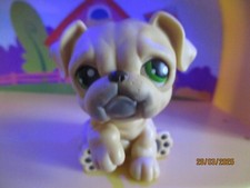 Petshop Chien Bouledogue #107 / Avec Aimant Rose