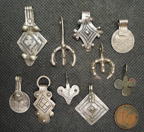 Lot pendentifs elément argent - lot,