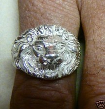 Bague Tête De Lion Argent