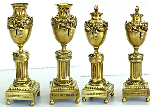 Paire cassolettes bougeoirs - paire,