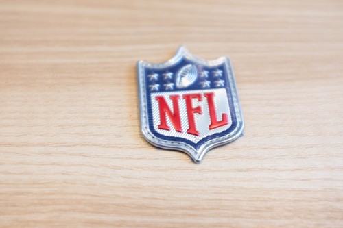 Silver nfl shield - silver, plastic