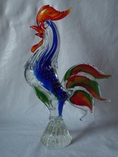 SCULPTURE EN VERRE DE MURANO /COQ