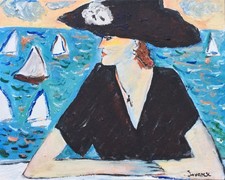 " Portait d'élégante à la