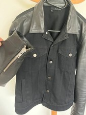 veste the kooples manches cuir et Jean