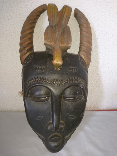 Ancien beau masque corne - beau,