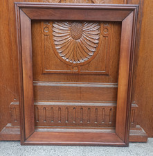 Cadre en noyer mouluré fin XIXe S. Napoléon III - feuillure 56,5 x 43,5 cm