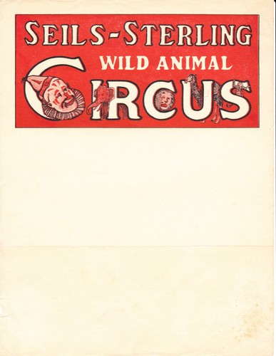 Tres rare courrier cirque - courrier,