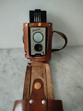 Appareil Kodak Photo Brownie Reflex Anglais BAKÉLITE+ Sacoche Cuir FONCTIONNE 