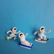 3 Figurines publicitaires.  Glaces Gervais  "Esquimaux surprises" . 1993