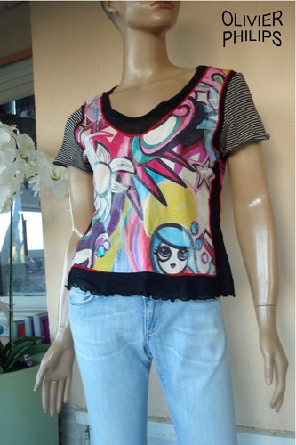 Haut tee shirt olivier - haut,