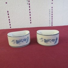 2 rond de serviettes en porcelaine Villeroy et Boch modèle VAL BLEU