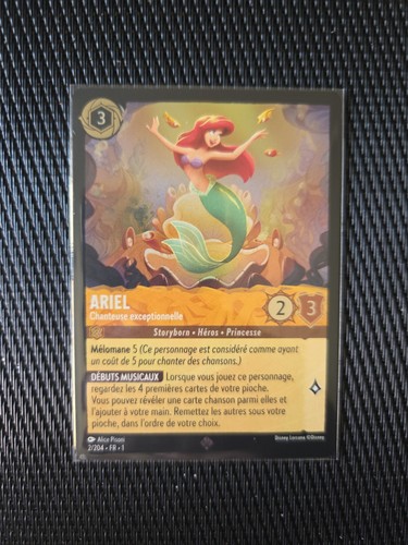 Lorcana ariel foil 204 super - ariel, 2/204