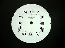 Cadran pendulette Zifferblatt CARTIER Paris Santos dial vintage 63 mm Clock C300