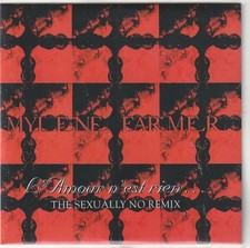 MYLENE FARMER L AMOUR N EST RIEN THE SEXUALLY NO REMIX CD PROMO CARDSLEEVE
