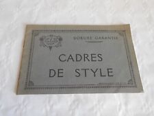 vintage catalogue French Mirror and picture frames 1930s ELB Lyon