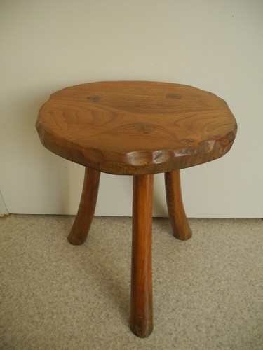Tabouret bois déco brutaliste - bois,