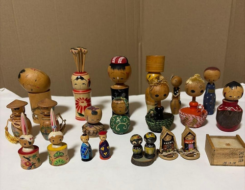 Lot mini poupées - lot, kokeshi