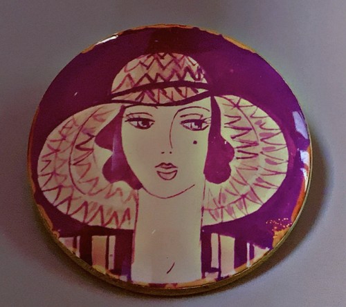 Grande broche vintage camée - vintage,