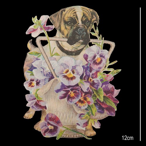 Découpis chromo chien boxer - découpis,