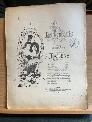 Jules massenet les enfants - massenet,