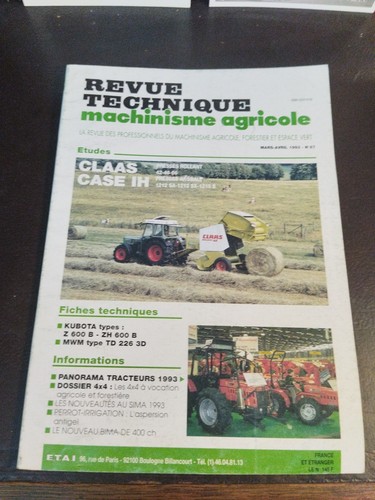 Revue technique machinisme - revue,