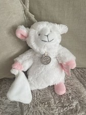 Doudou Et Compagnie Mouton Blanc Rose Agneau Peluche Mon Tout Petit