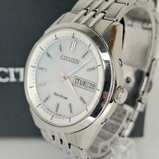 Montre radiocommandée solaire Citizen Eco-Drive argent H100-S113156 en boîte