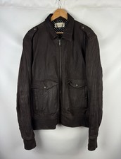 Blouson bombardier en cuir de