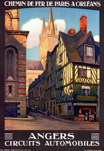 Affiche chemin fer paris - chemin, de