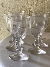 BACCARAT 5 VERRES À VIN BLANC MODÈLE FOUGÈRES 