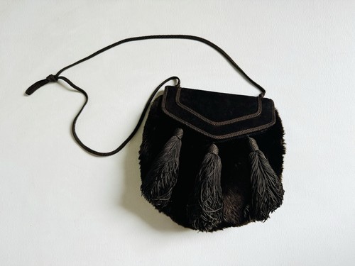 Sac main fourrure - et, cuir
