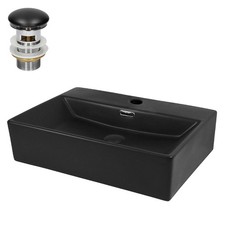 Lavabo céramique noir mat