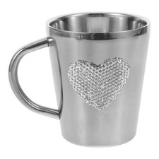  Coupe D'amour Incrustée De Diamants Mug Coeur Tasse À Boisson Thé