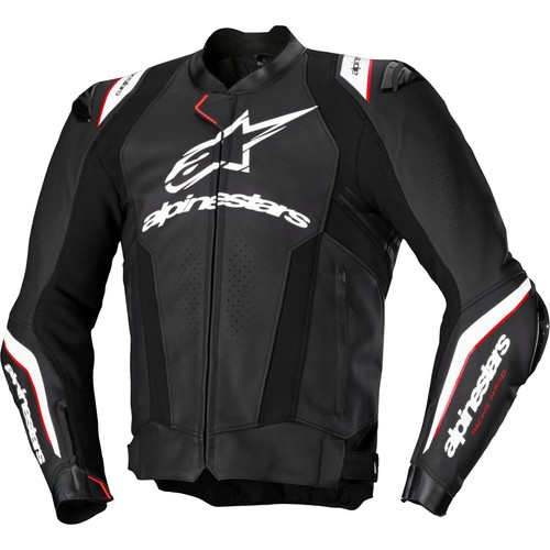 Hommes moto veste cuir - cuir, 50