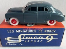 NOREV REEDITION -  SIMCA ARONDE 9 BLEU - JANTES ROUGES au 1/43°