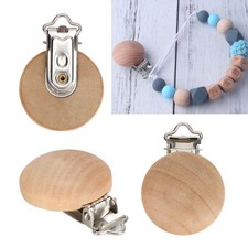 5Pcs 3CM Baby Pacifier Wooden