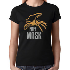 Masque Facehugger Alien Xenomorphe Protection T-Shirt Femme