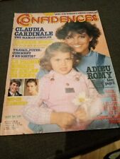special Adieu romy/claudia cardinale-magazine people-confidences-juin 1982