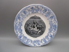 Assiette parlante fin 19eme