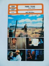 CARTE FICHE CINEMA 1984 PARIS TEXAS Harry Dean Stanton Dean Stockwell Aurore Cle