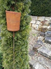 Torche de jardin en rouille