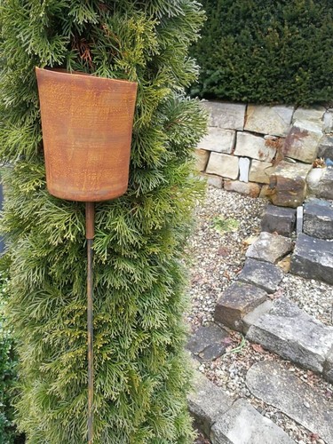 Torche jardin rouille - torche, de
