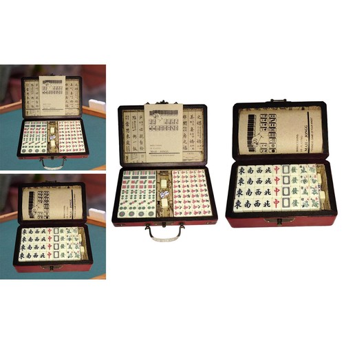 Ensemble jeu mahjong - de,