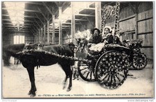 44 NANTES - fetes de bretagne (ete 1910) - charrette fleurie.