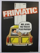 Poster Austin Mini Morris Cooper Countryman Clubman Estate Wood Frimatic Fridge